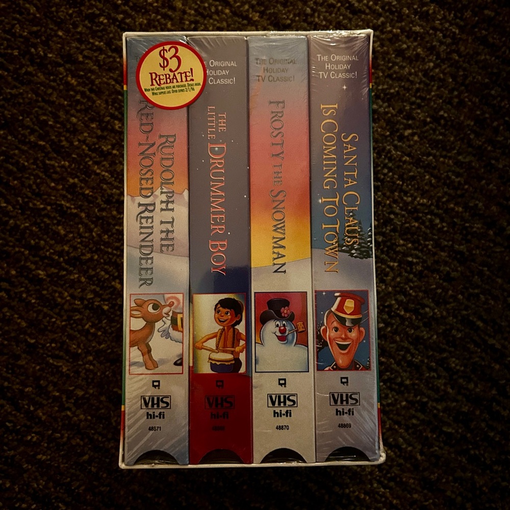 Vintage VHS Tape Christmas Classic Series